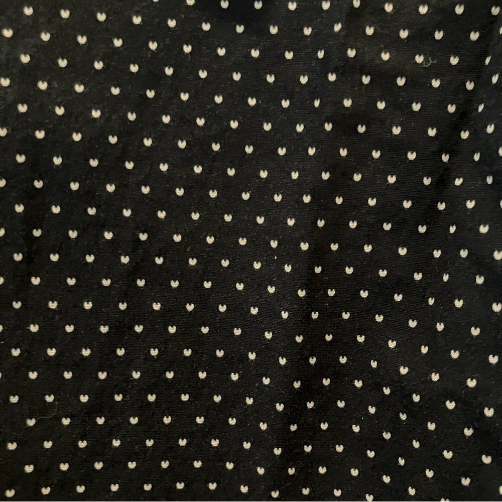 Theory Mens Navy Blue Dots Long Sleeve Collard Shirt (L) - Picture 6 of 8